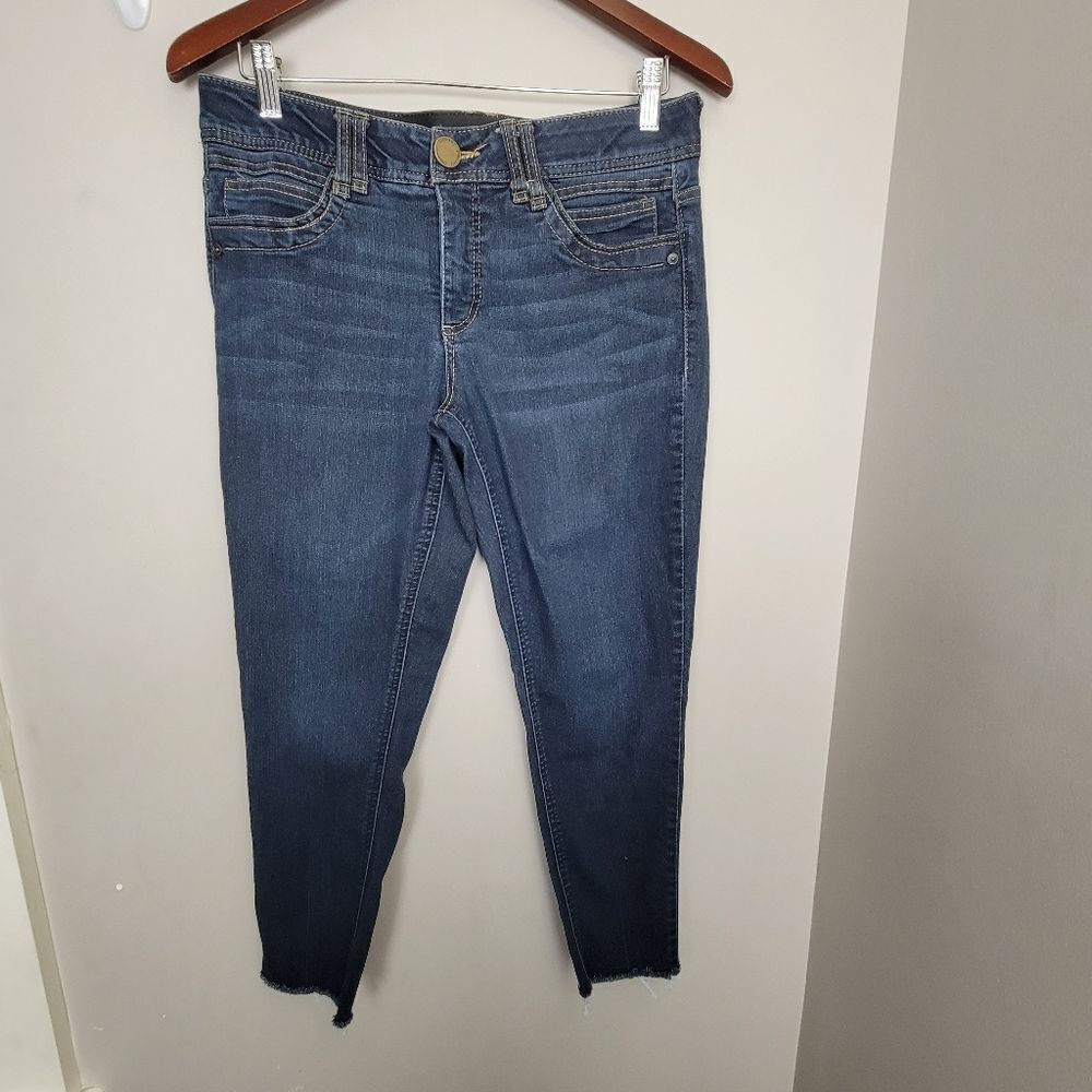 Democracy Ab Technology Crop Raw Hem Medium Dark Wash 8